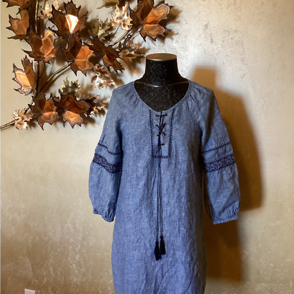 Sanctuary Blue Linen Dress